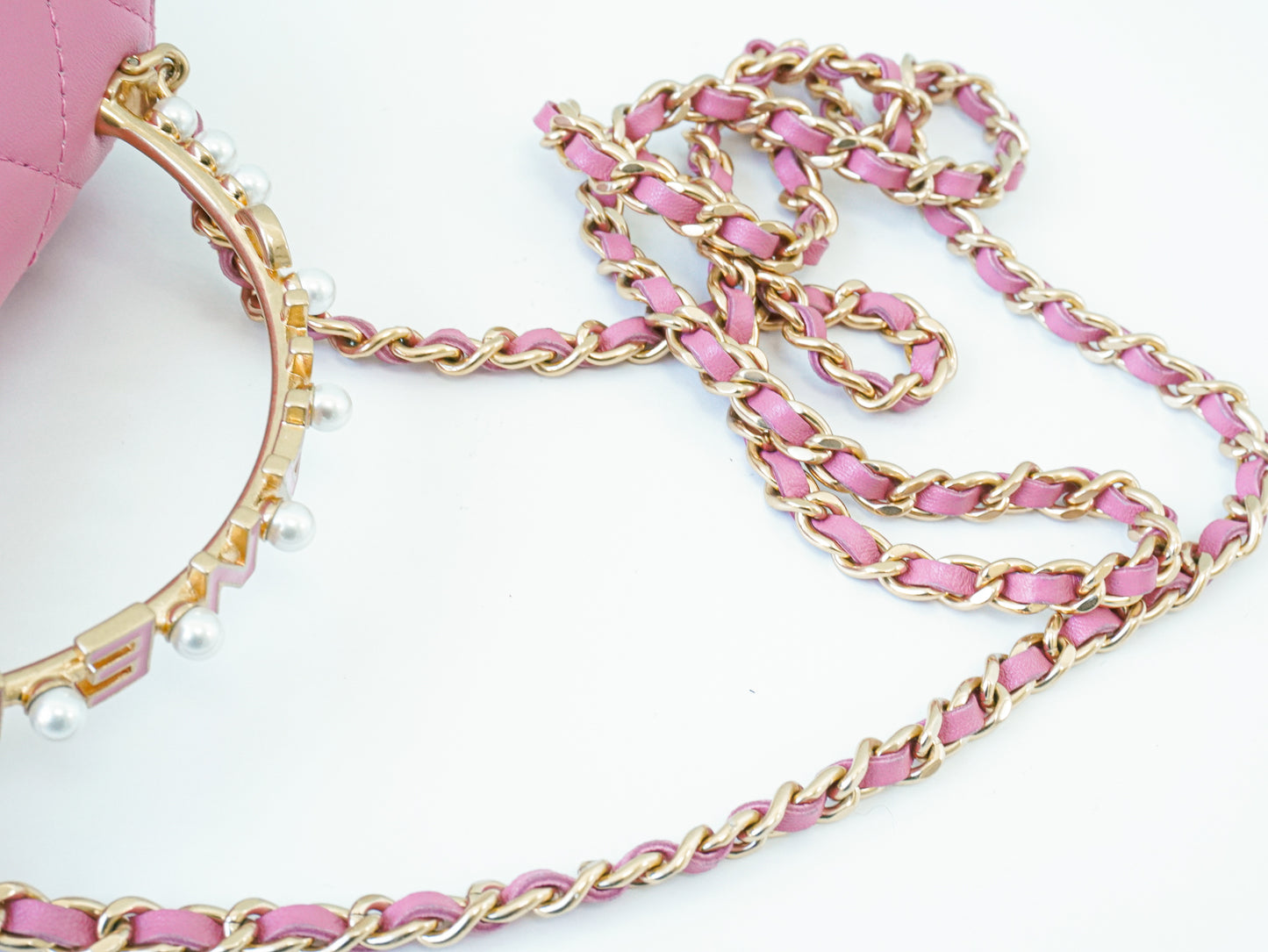 Chanel Trendy Mini Pearl Logo Handle