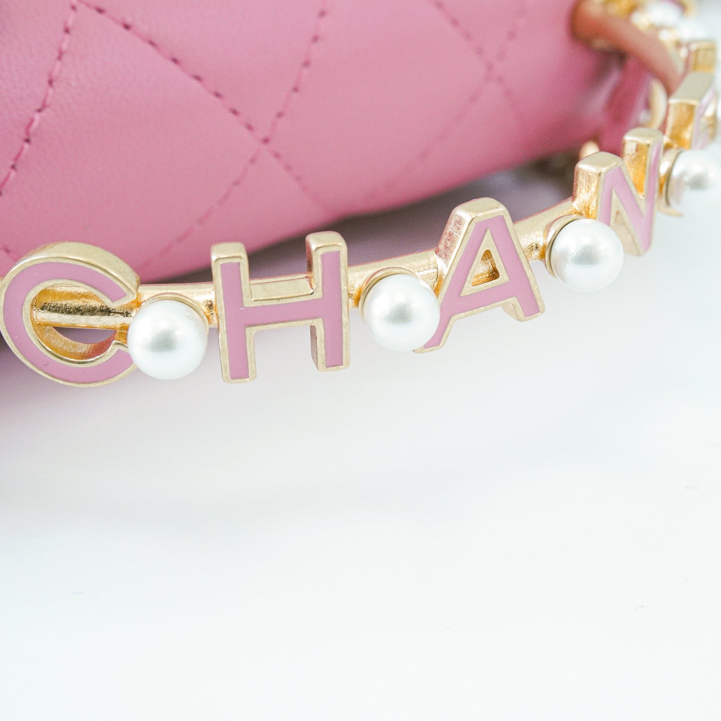 Chanel Trendy Mini Pearl Logo Handle