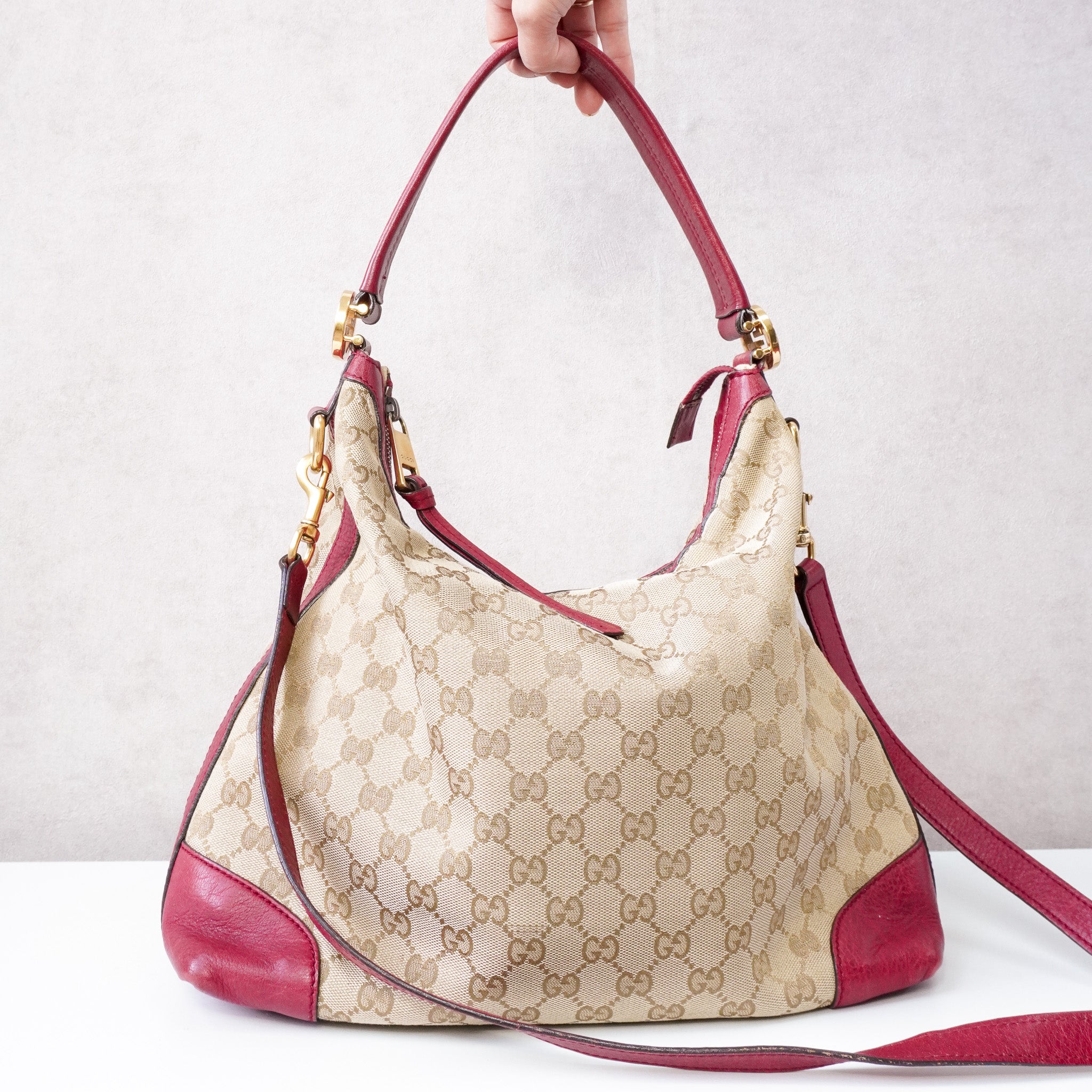 Gucci Miss GG Canvas Hobo Bag