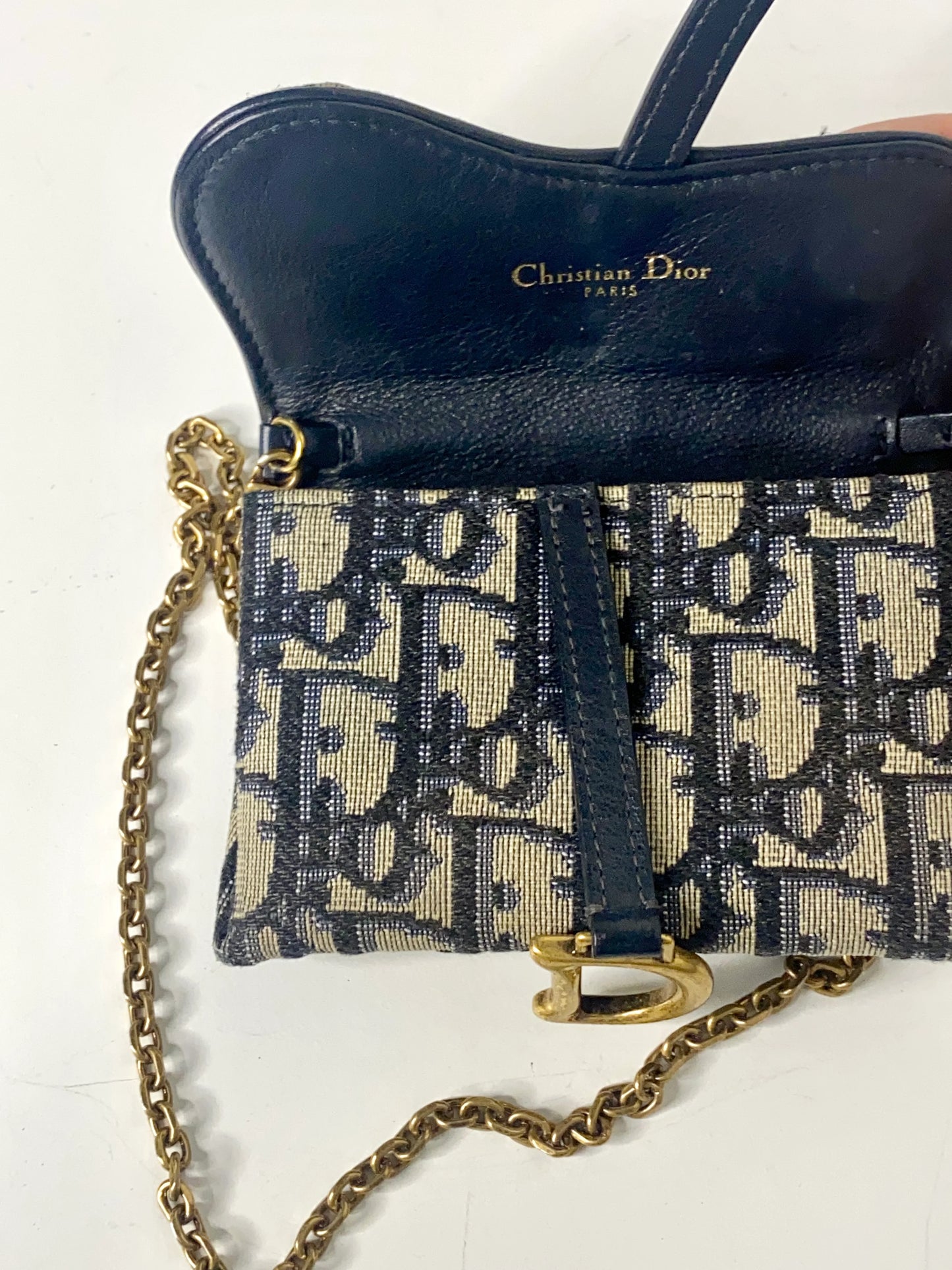 Christian Dior Oblique Nano Saddle Bag