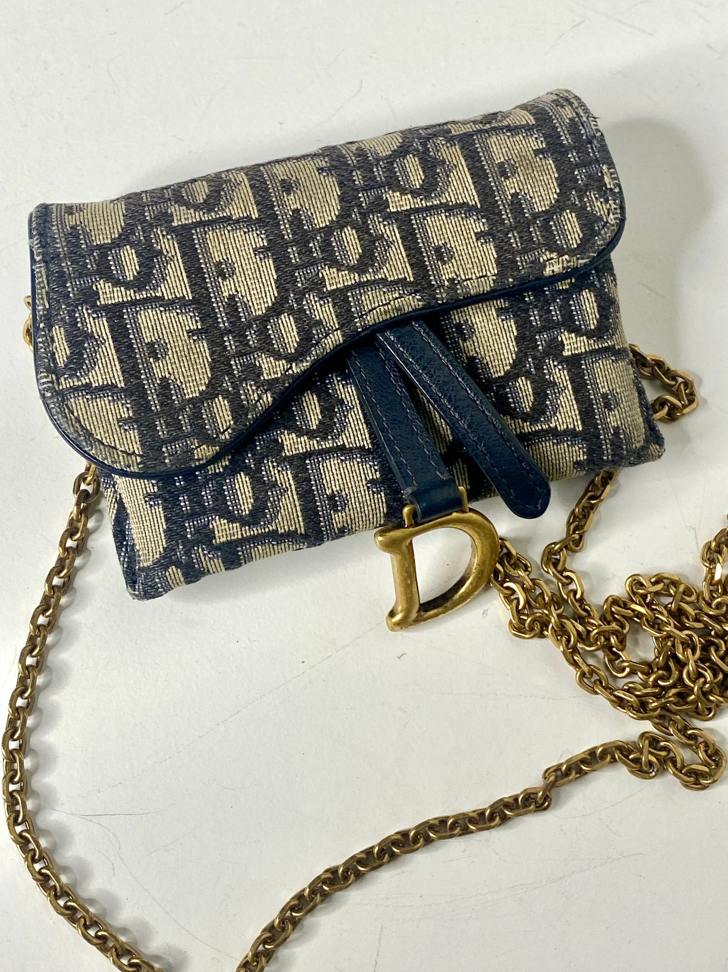 Christian Dior Oblique Nano Saddle Bag