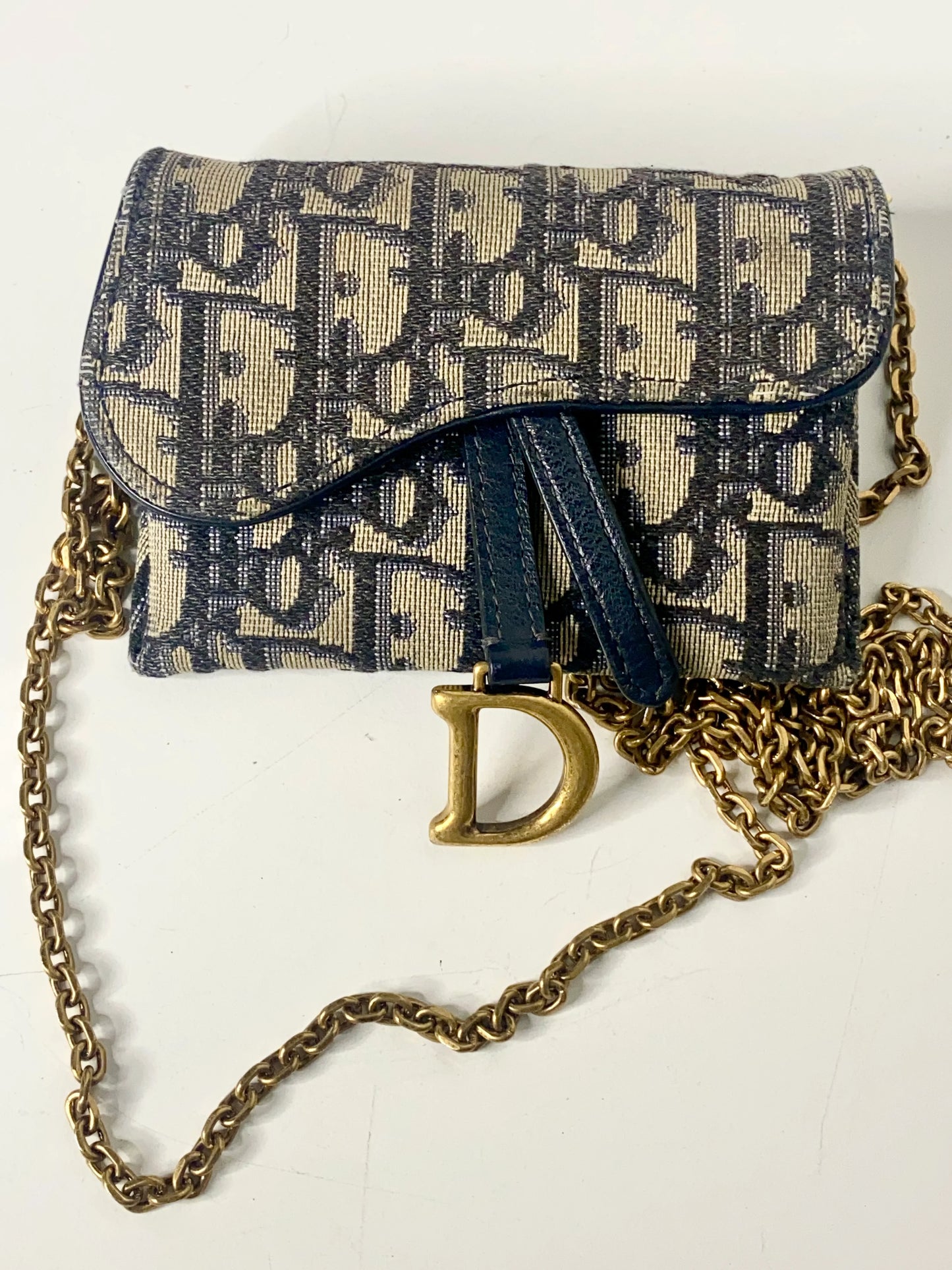 Christian Dior Oblique Nano Saddle Bag