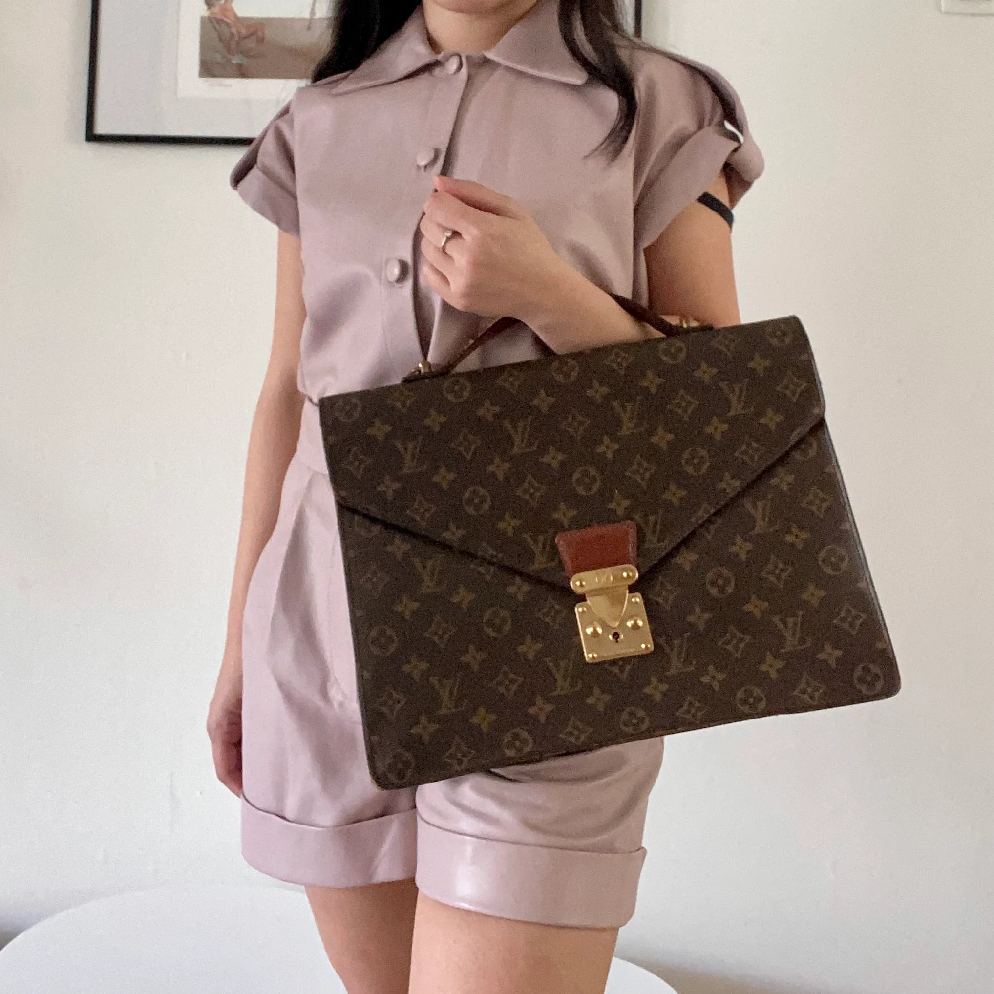 Louis Vuitton Aktetas / laptop tas.