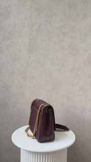 Saint Laurent Vicky Burgundy