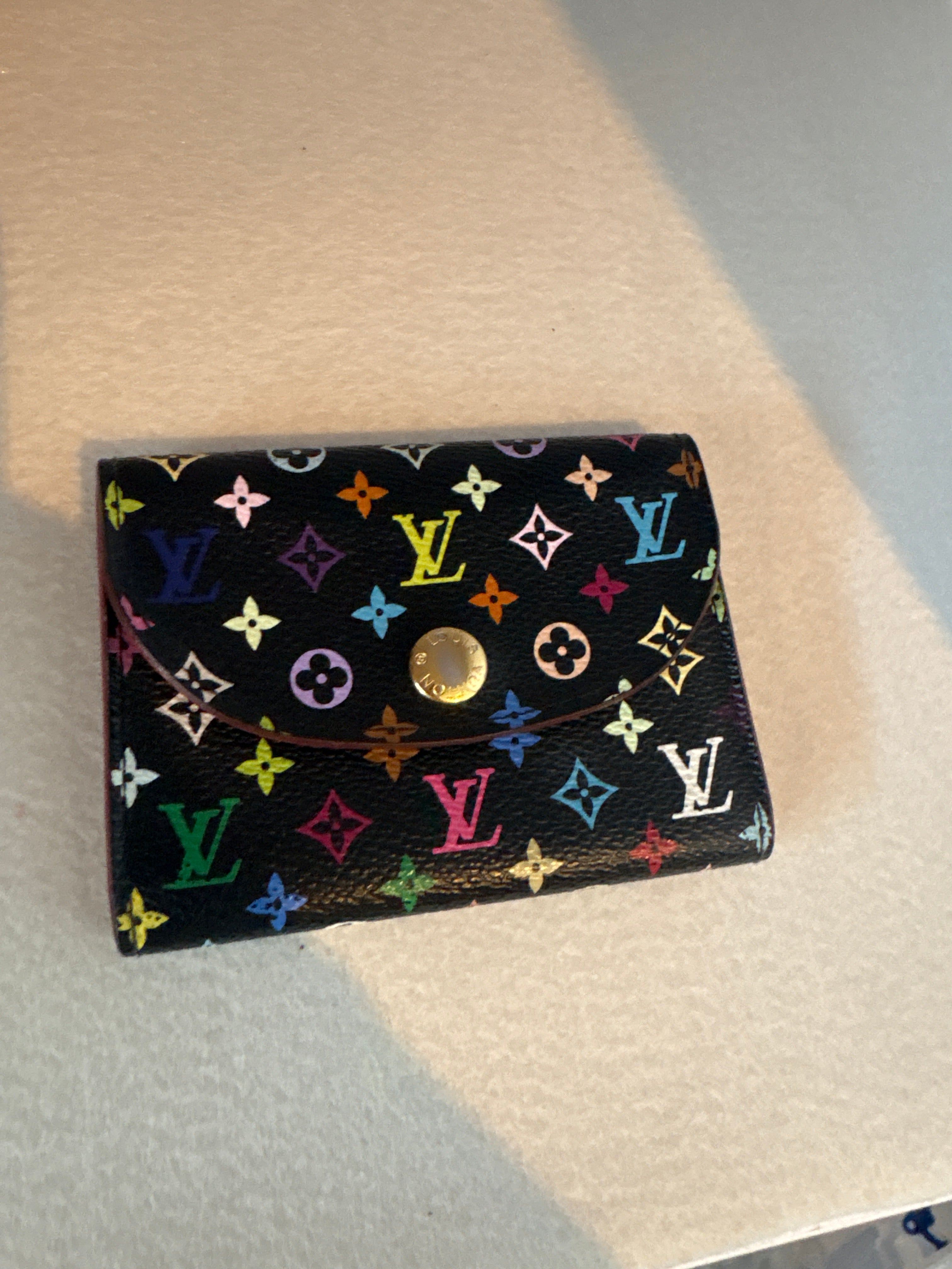 Lv multicolor cardholder