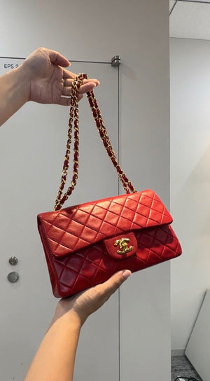Chanel Classic Flapbag Small Red