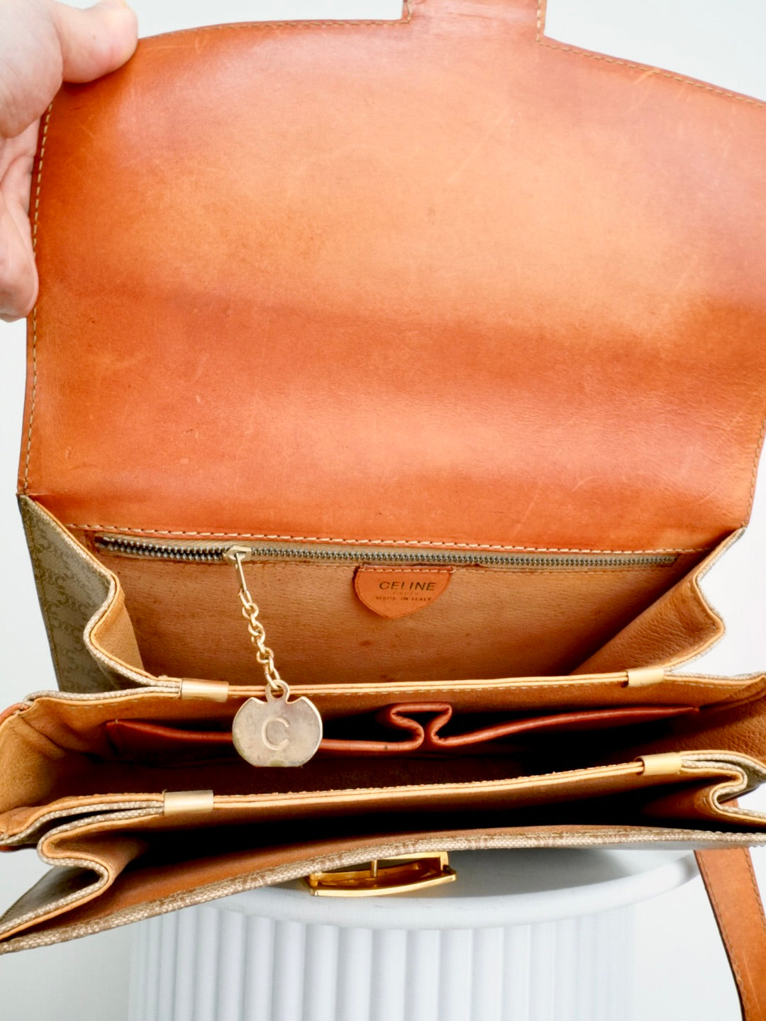 Céline Horse Carriage Clasp Macadam Crossbody