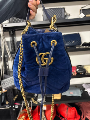 Gucci Marmont velvet bucket