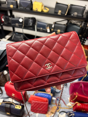 Chanel WOC Burgundy lambskin
