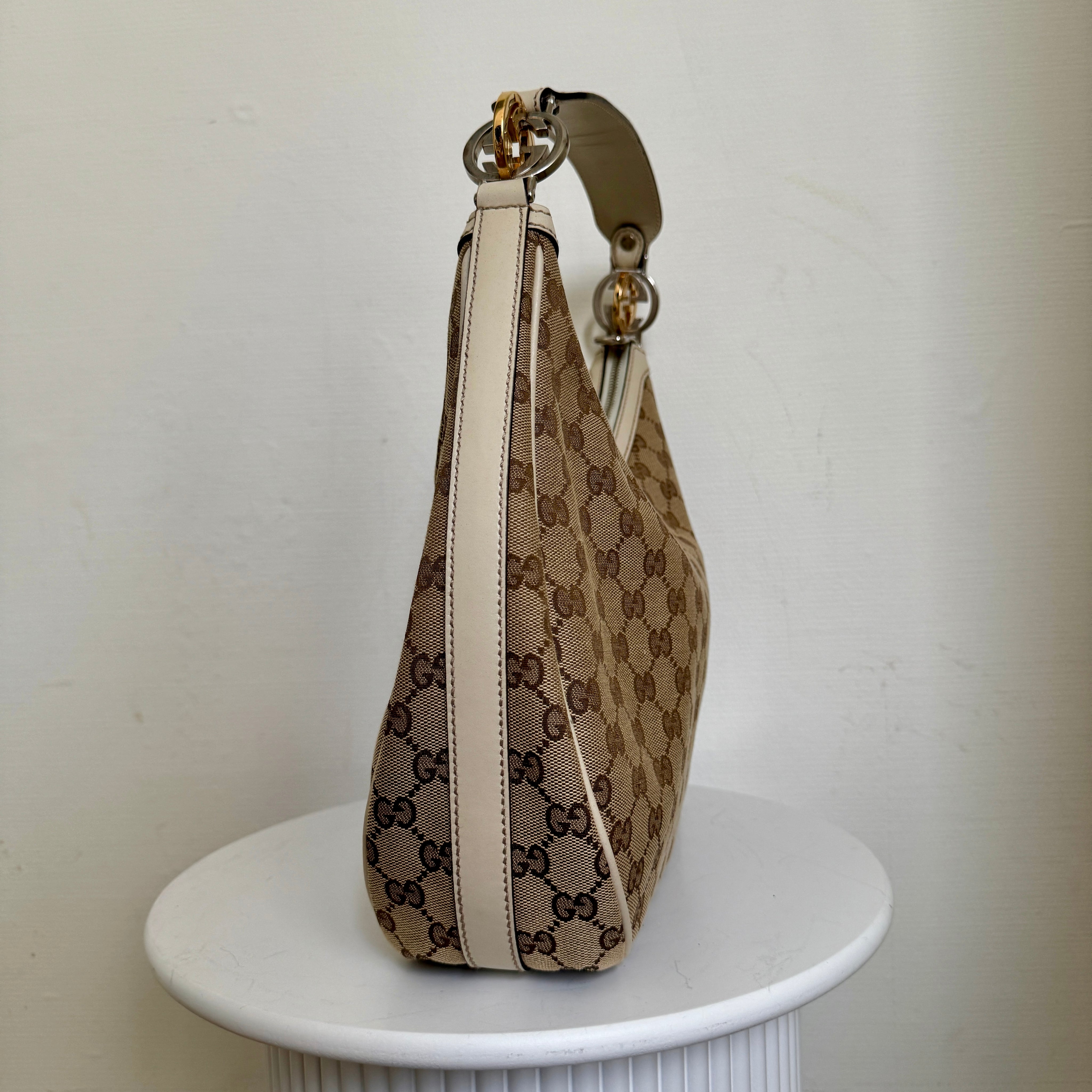 Gucci GG Canvas Twins Hobo