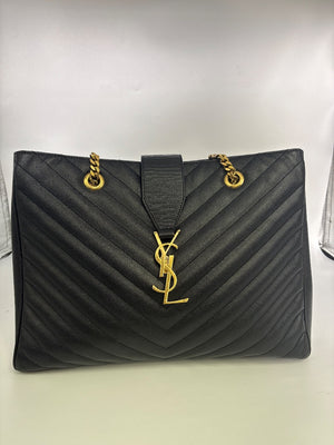 Saint Laurent Chevron Tote