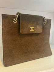 Chanel suede tote