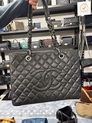 Chanel Grand Shopping Tote Caviar Green