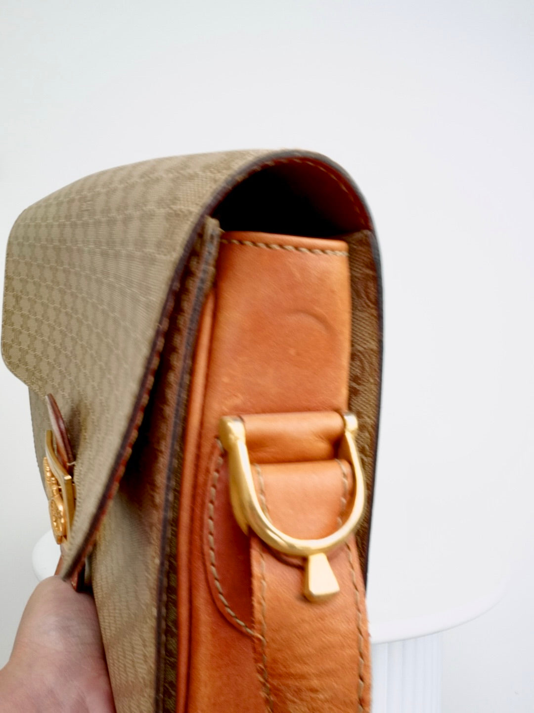 Céline Horse Carriage Clasp Macadam Crossbody