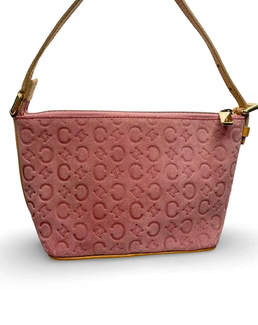 Céline Vintage Pink Suede Bag