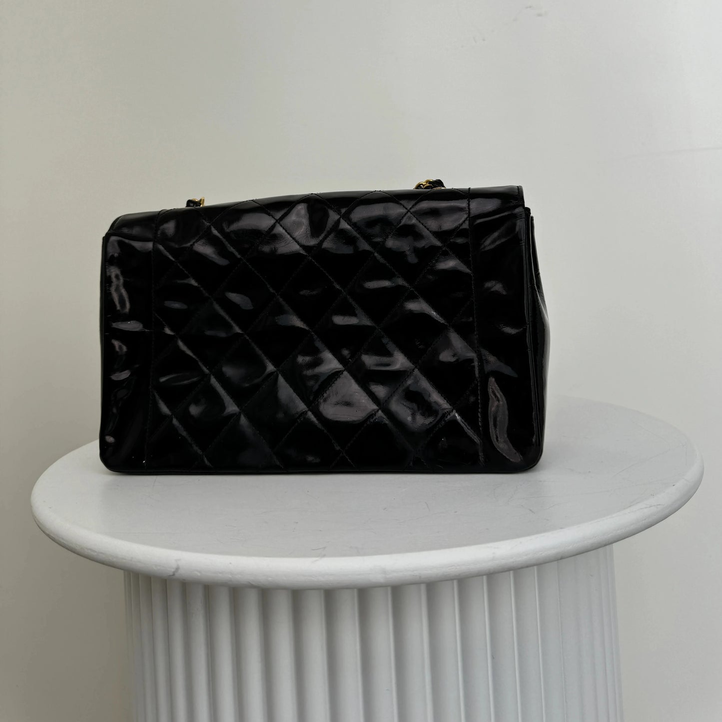 Chanel Diana tas lakleer, 24k ghw