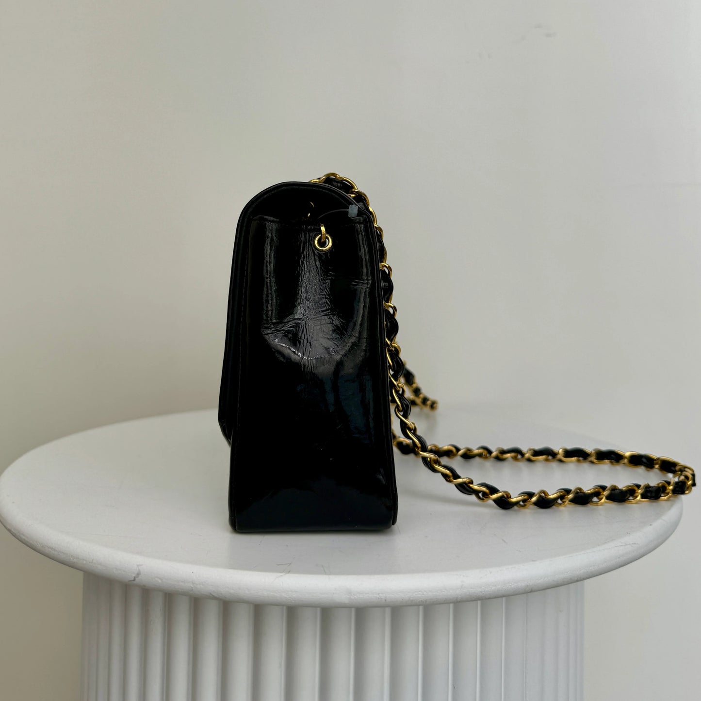 Chanel Diana tas lakleer, 24k ghw