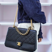 Chanel Matelasse Flapbag Calf Skin