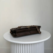 Chanel Full Flapbag Bruin SMALL 24k ghw