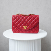 Chanel Half Moon Single Flapbag Small 24k ghw (1986-1988)