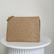 Chanel Single Flapbag Small 24k ghw Dark Beige