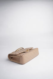 Chanel Classic Flapbag Medium Caviar Beige 24k GHW