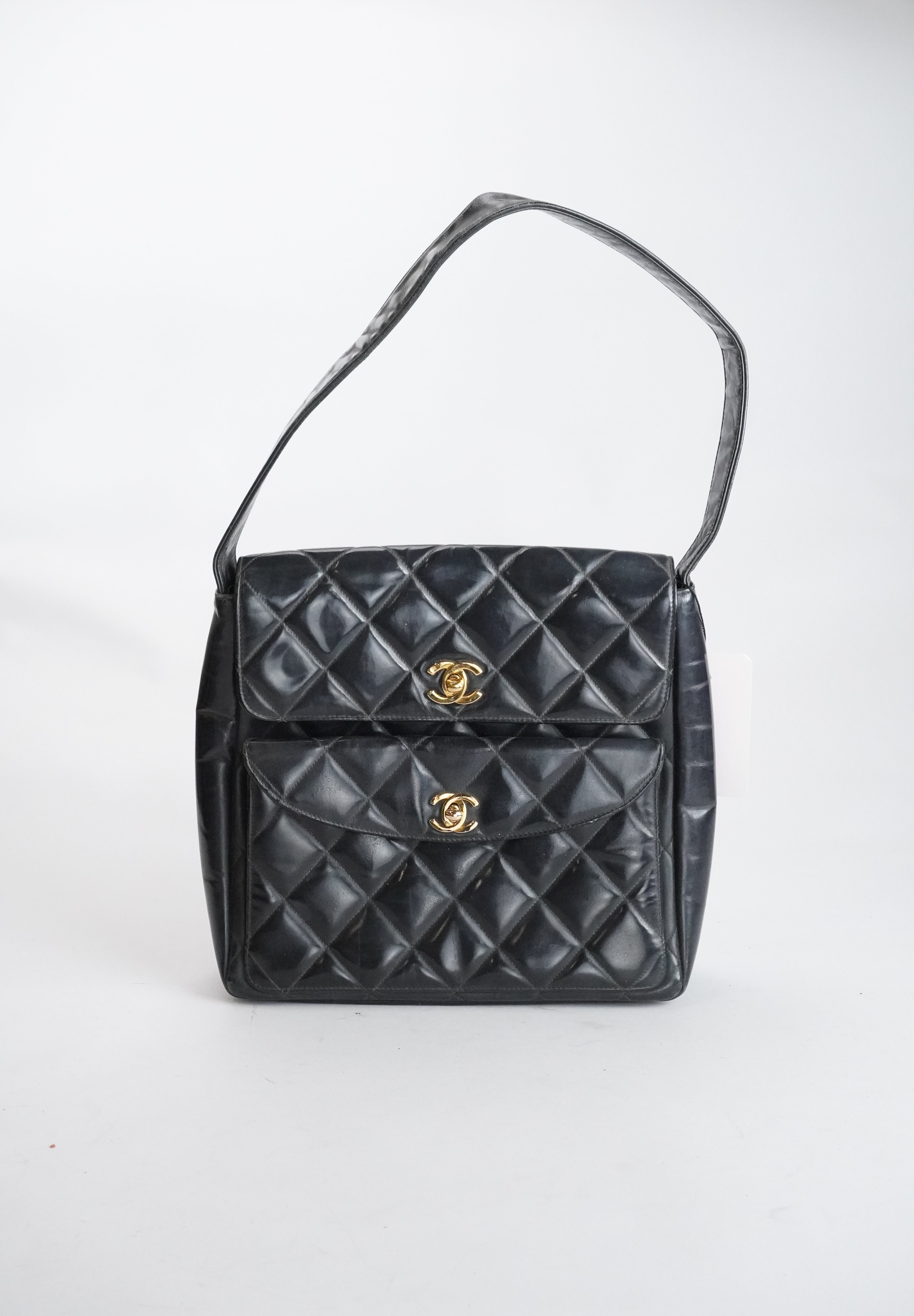 CHANEL Double Flap Tote 24k Ghw