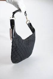 GUCCI GG Canvas Hobo Black