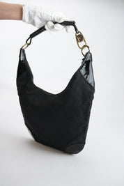 GUCCI GG Canvas Hobo Black