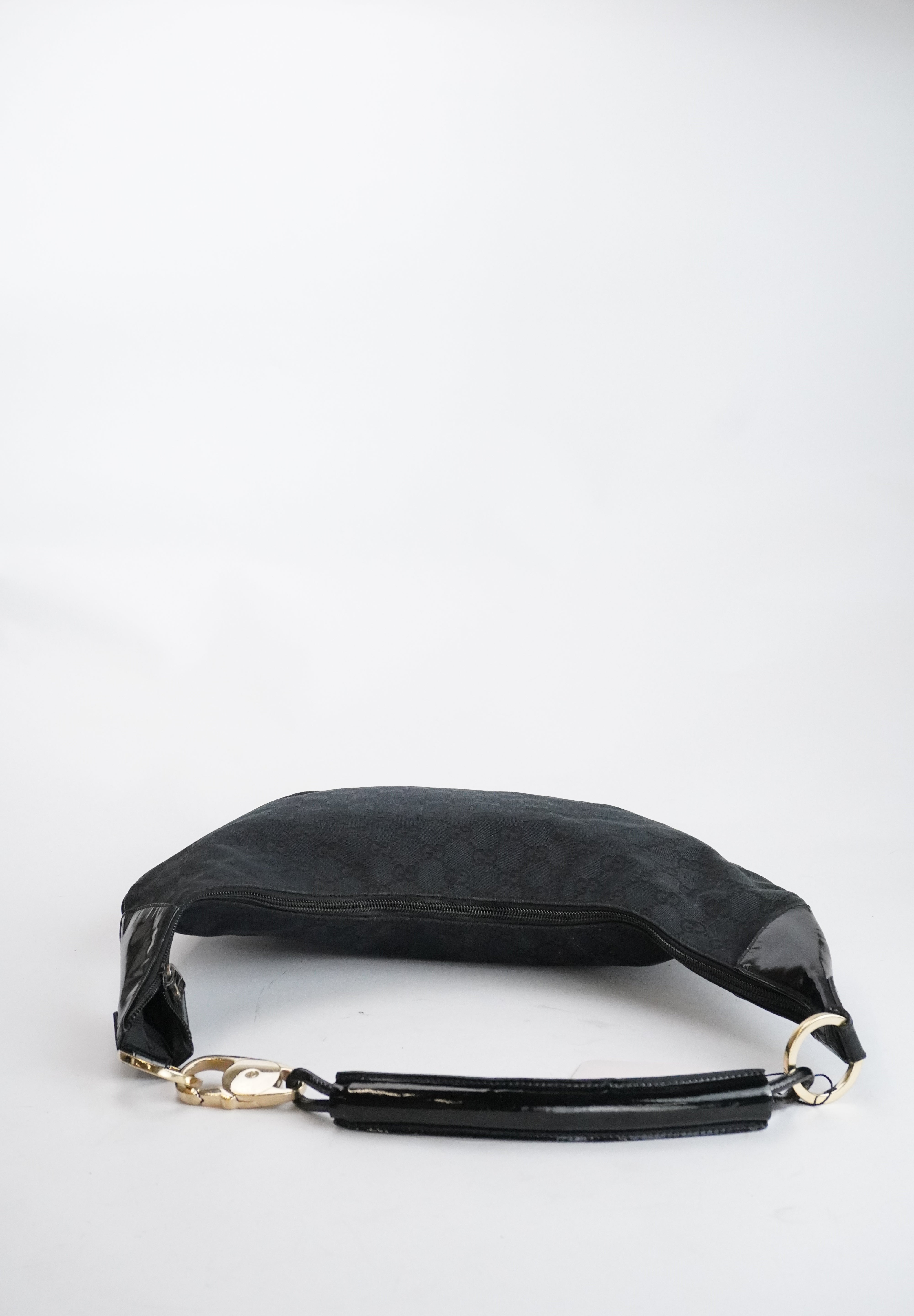 GUCCI GG Canvas Hobo Black
