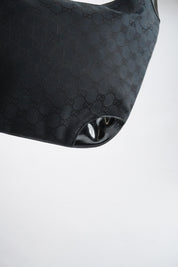 GUCCI GG Canvas Hobo Black