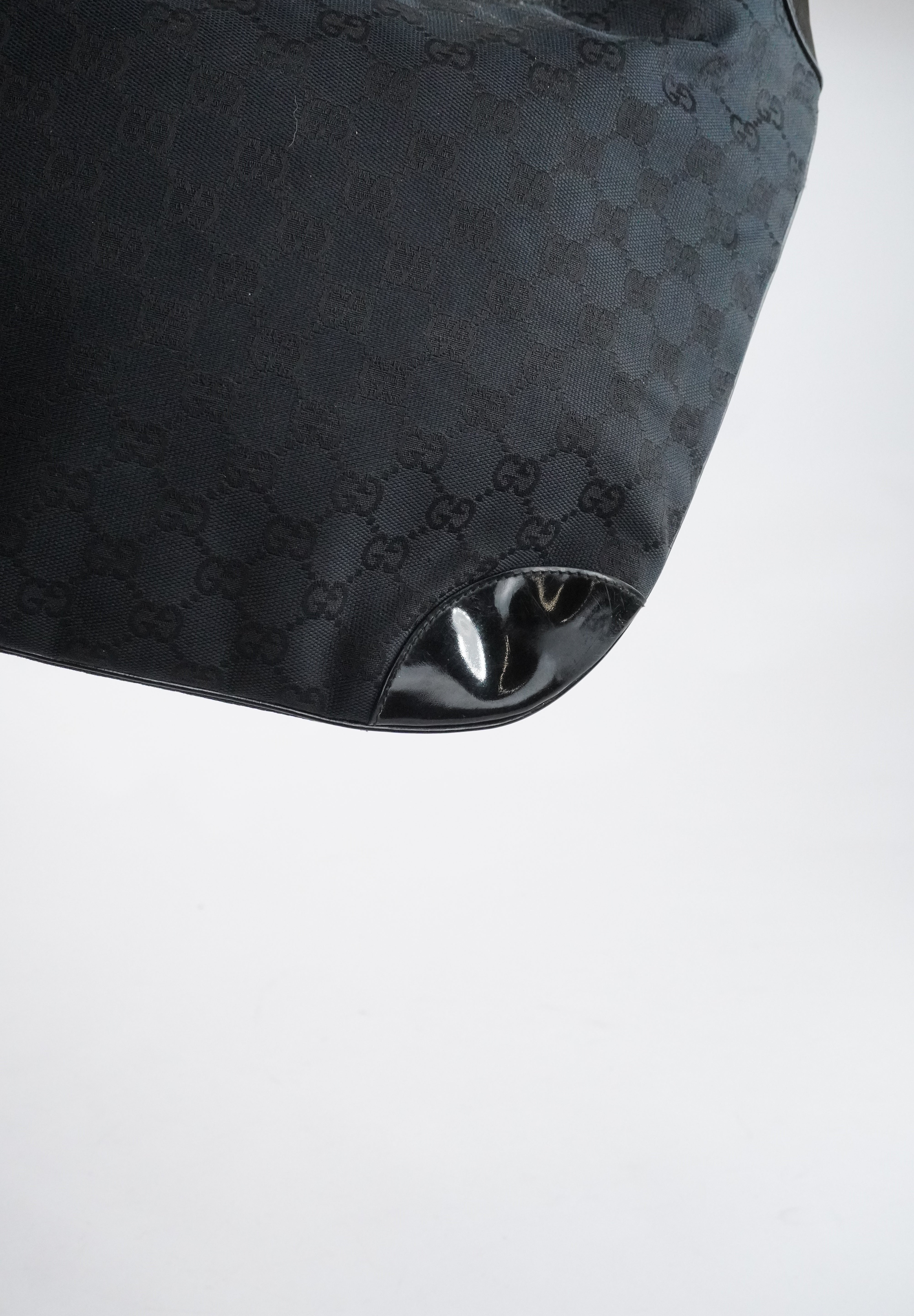 GUCCI GG Canvas Hobo Black