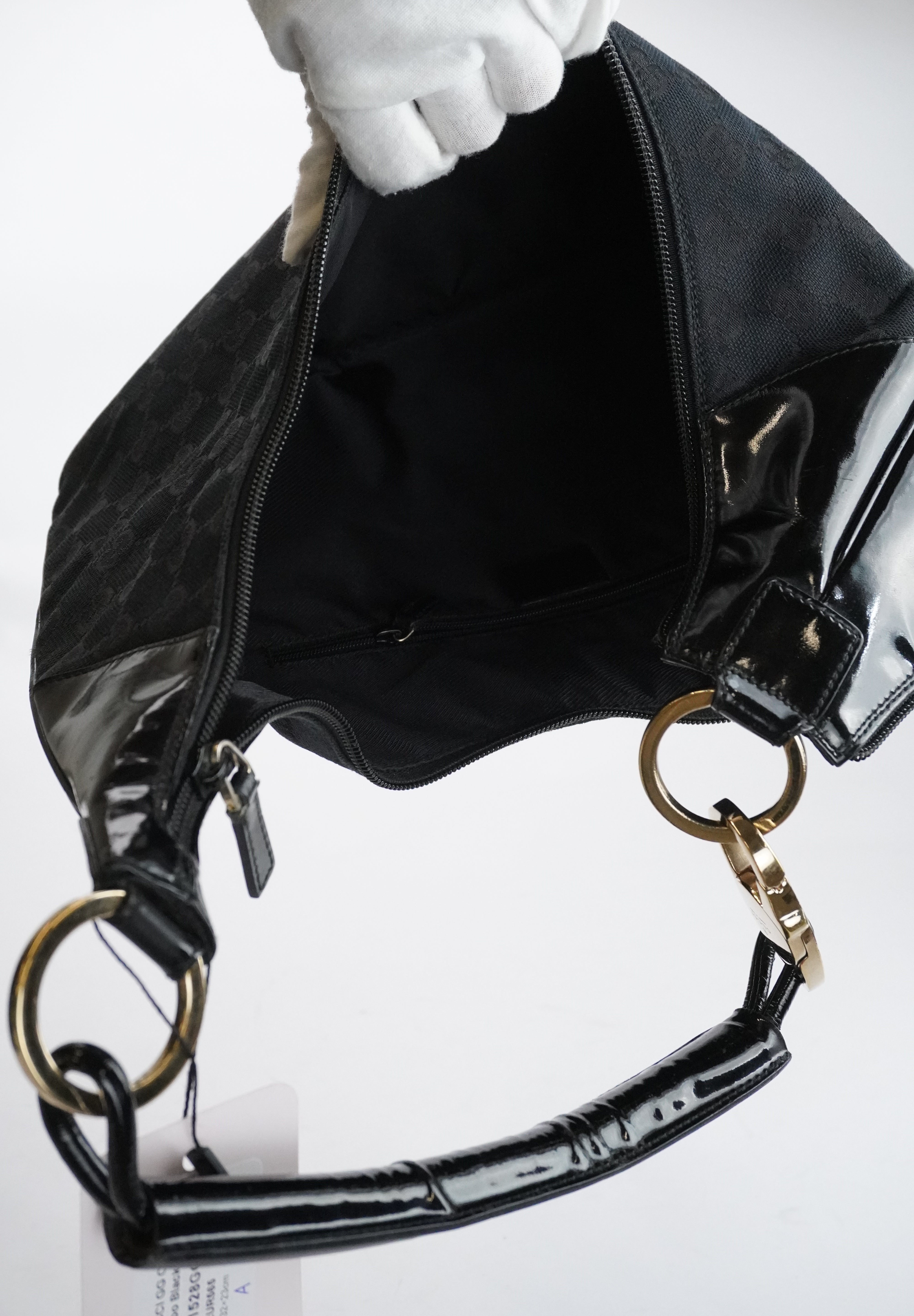 GUCCI GG Canvas Hobo Black