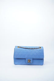 Chanel Double Flap Blue