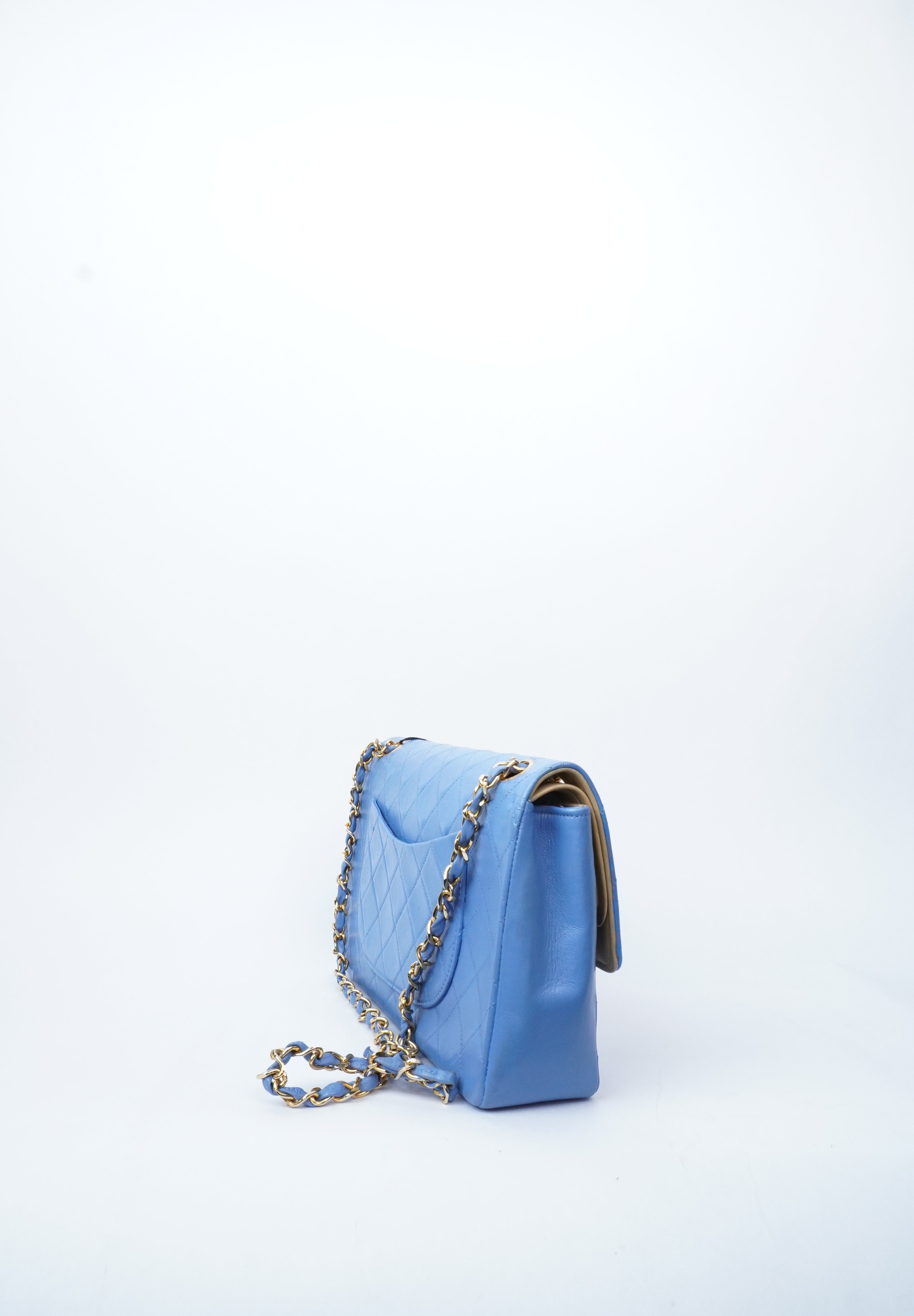 Chanel Double Flap Blue