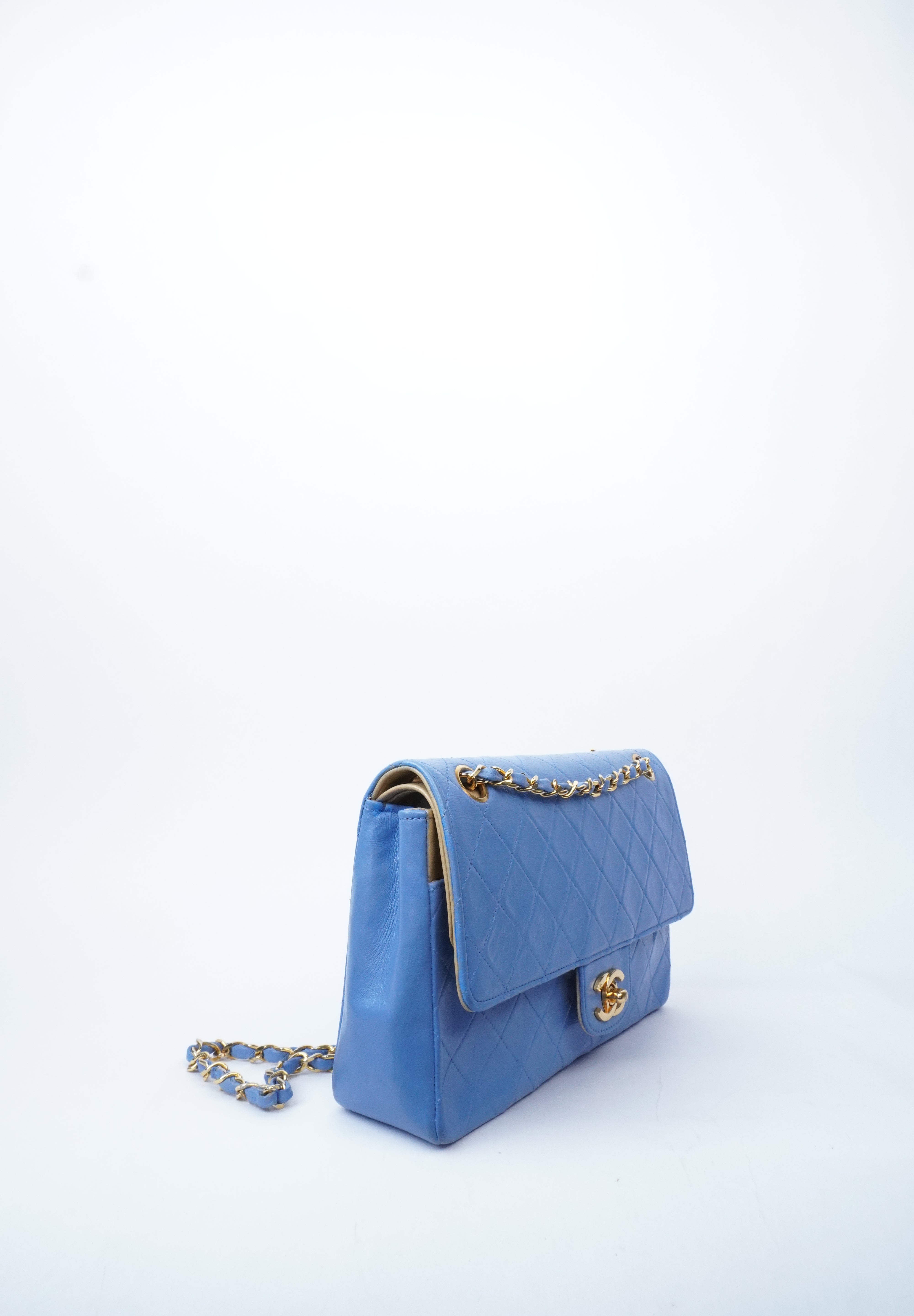 Chanel Double Flap Blue