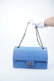 Chanel Double Flap Blue
