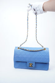 Chanel Double Flap Blue