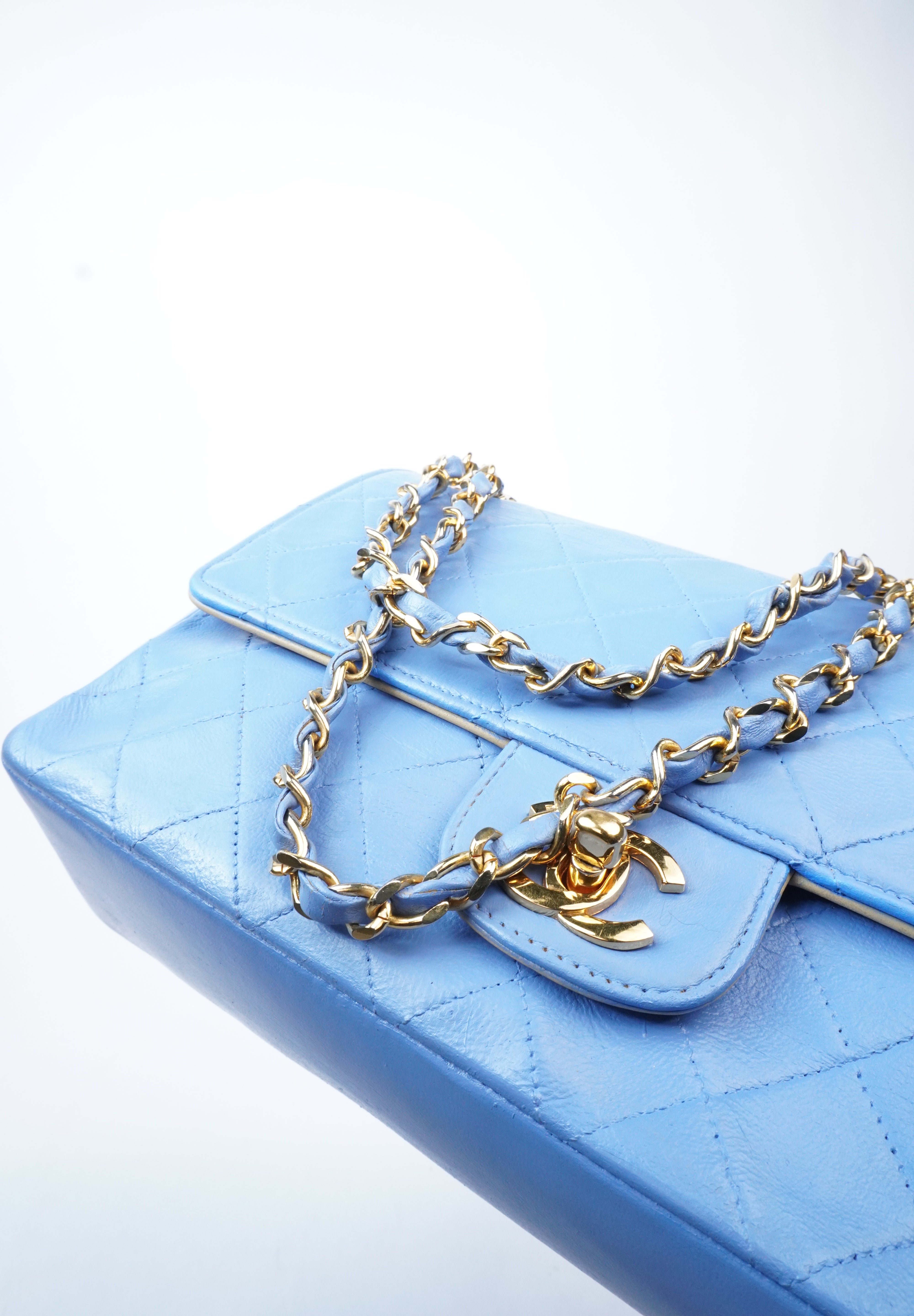 Chanel Double Flap Blue