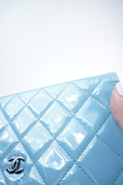 Chanel WOC Babyblue Patent Leather