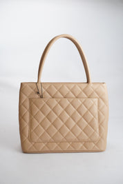 CHANEL Medallion Tote Beige Caviar