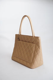 CHANEL Medallion Tote Beige Caviar