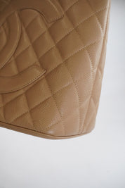 CHANEL Medallion Tote Beige Caviar