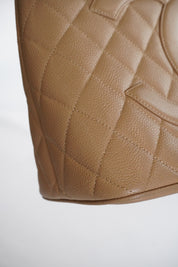 CHANEL Medallion Tote Beige Caviar