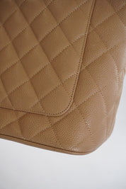 CHANEL Medallion Tote Beige Caviar