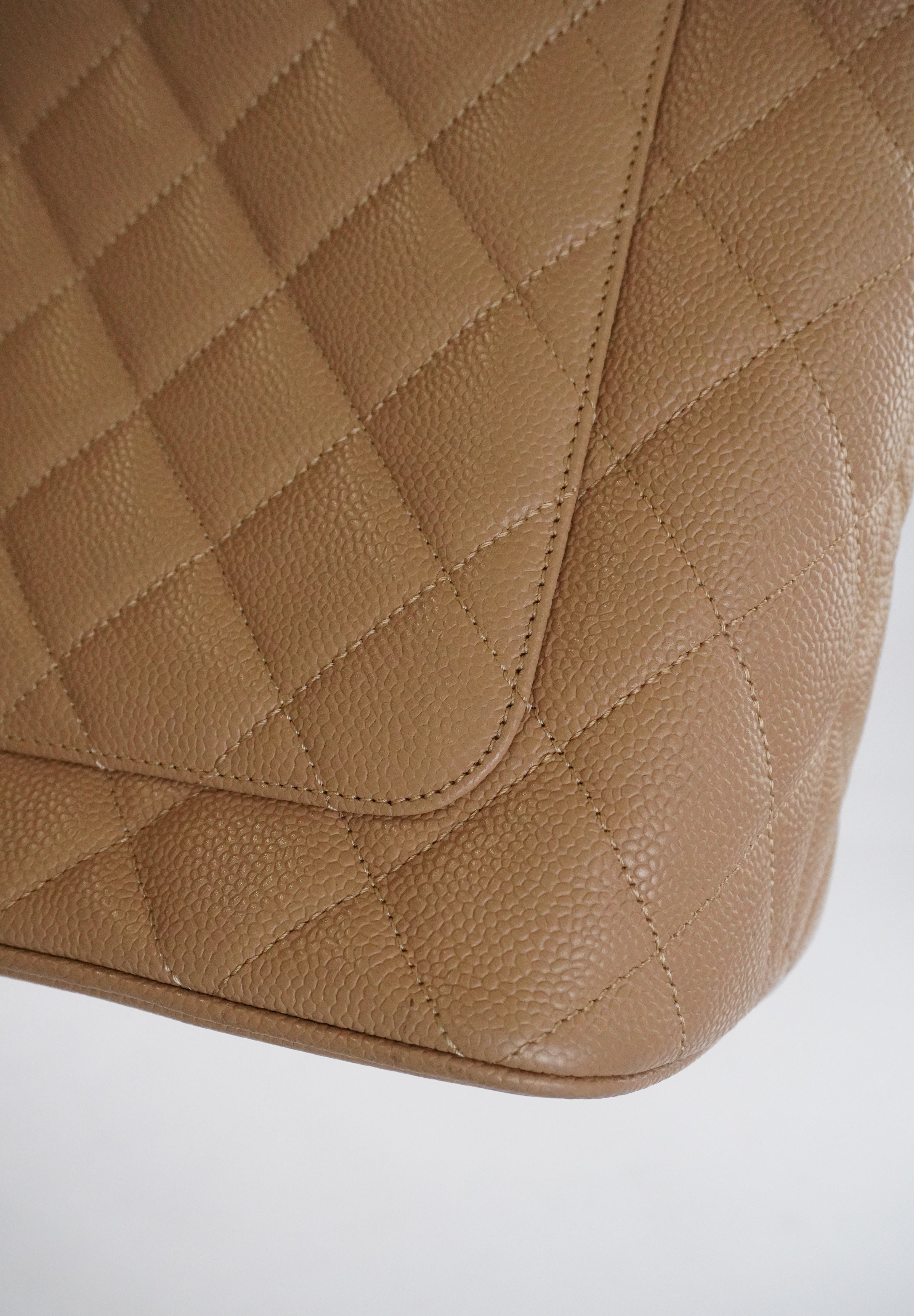 CHANEL Medallion Tote Beige Caviar