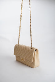 CHANEL Classic Double Flap Beige