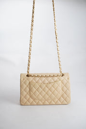 CHANEL Classic Double Flap Beige