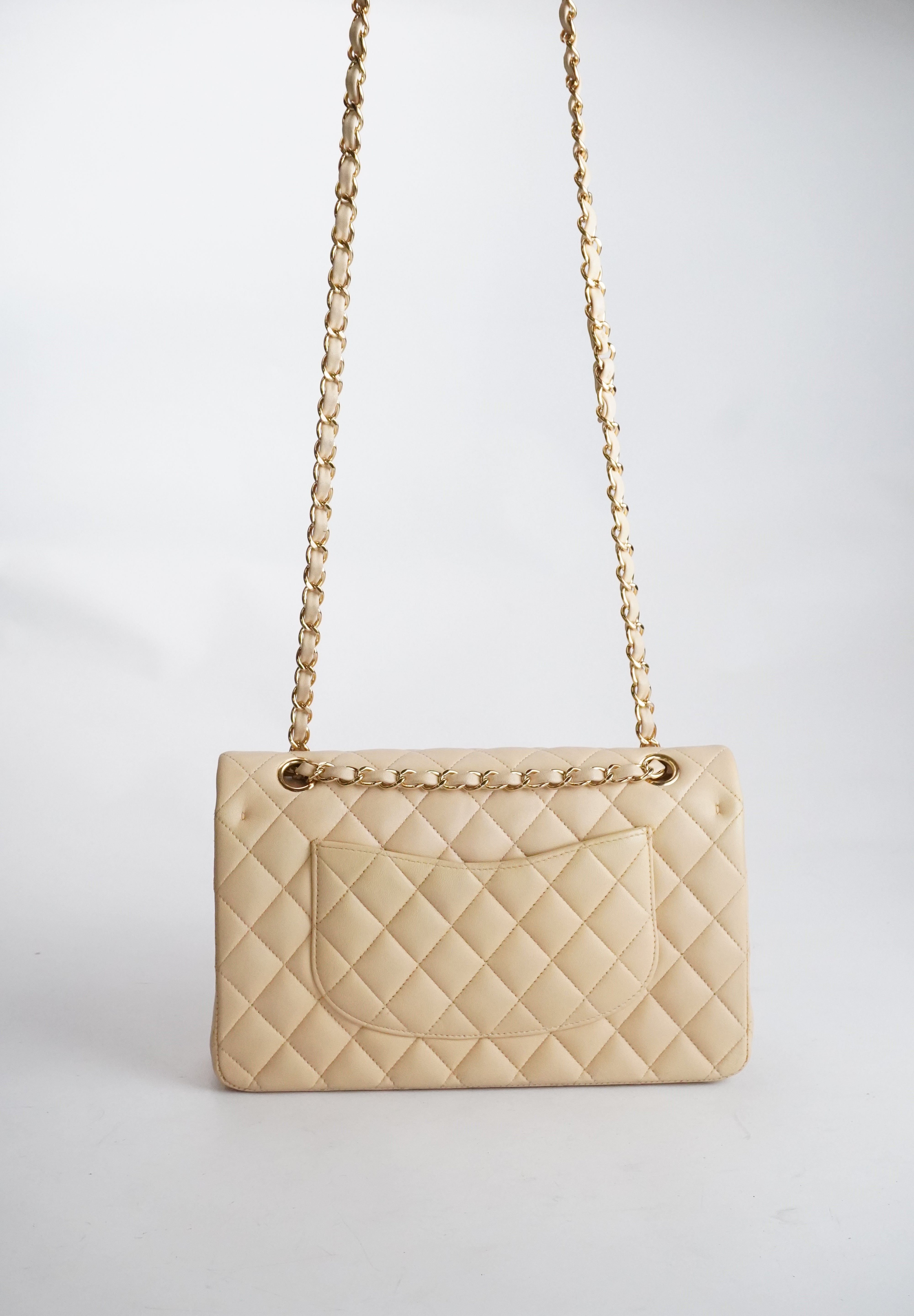 CHANEL Classic Double Flap Beige