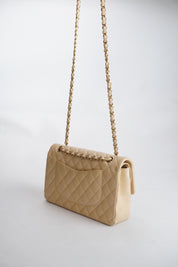 CHANEL Classic Double Flap Beige
